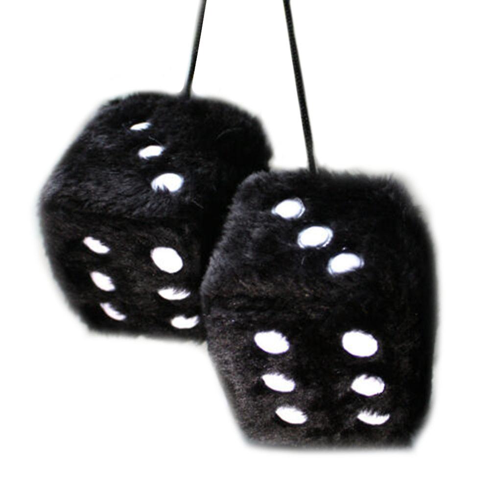 Plush Dice Car Pendant for Rear View Mirror Decoration