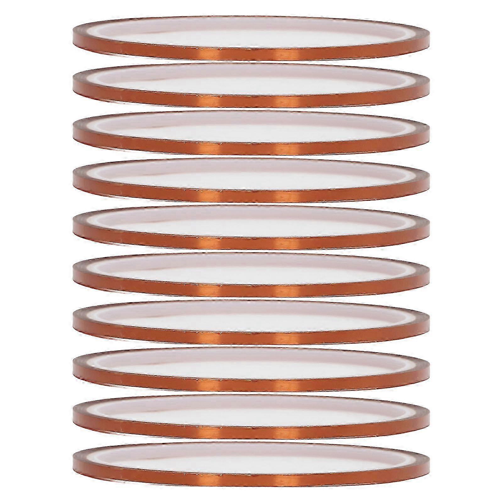 10PCS High Temperature Tape Dark Brown Insulated Adhesive Polyimide Film Tape for Transformer 3mm