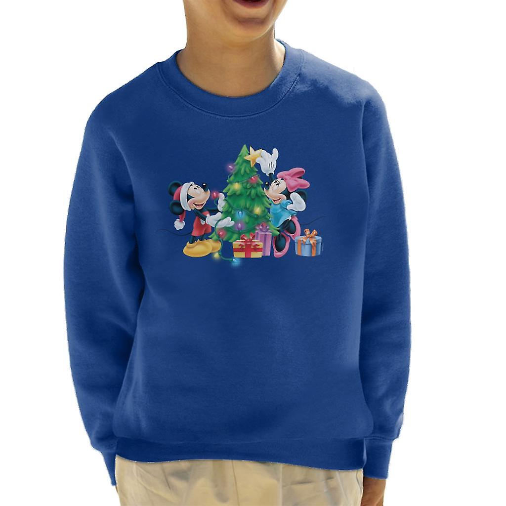 Disney Christmas Tree Mickey & Minnie Mouse Kid's Sweatshirt