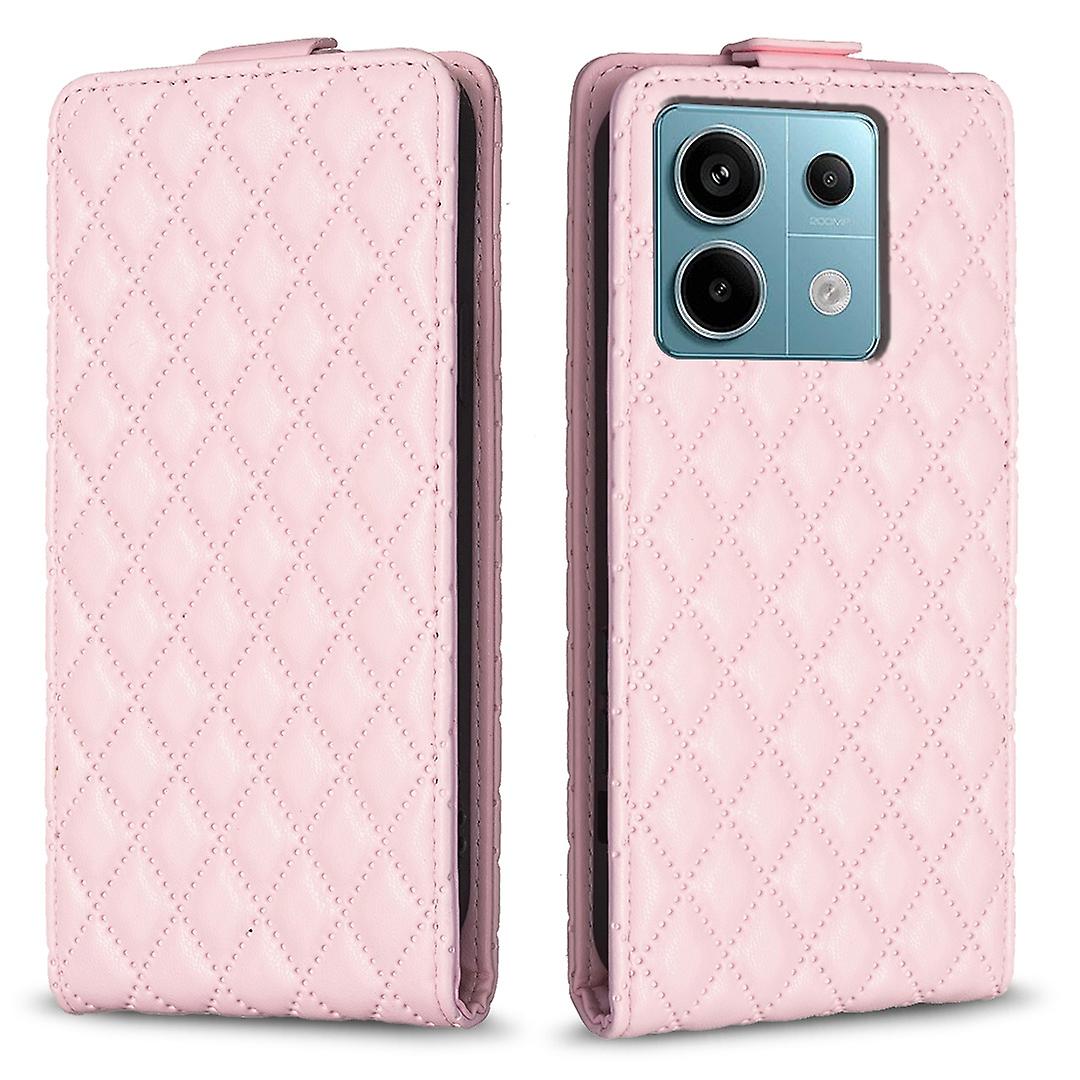 BF30 For Xiaomi Redmi Note 13 Pro 4G Vertical Flip Case Card Slots Protective Phone Cover - Pink