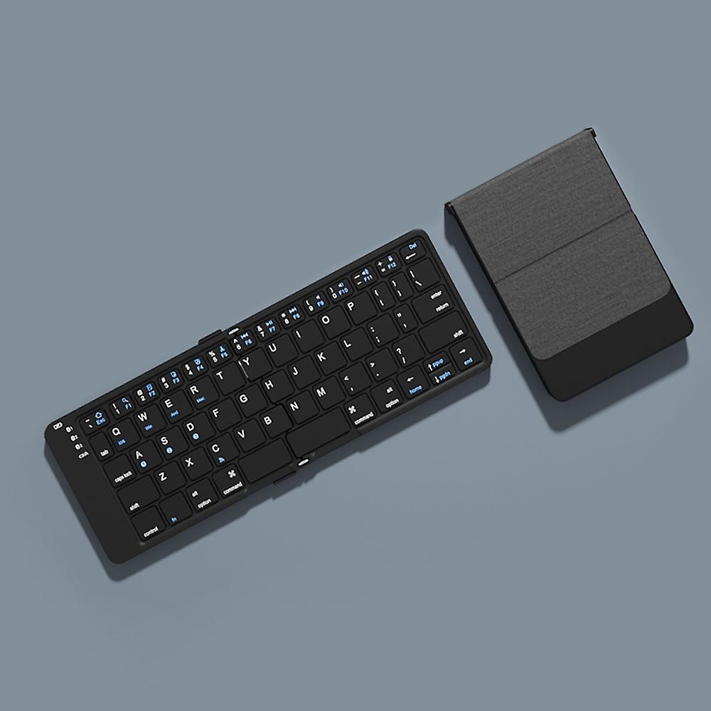 Foldable Bluetooth Keyboard Rechargeable Wireless Keyboard  Folding 2.4G Keyboard for iPhone ipad La