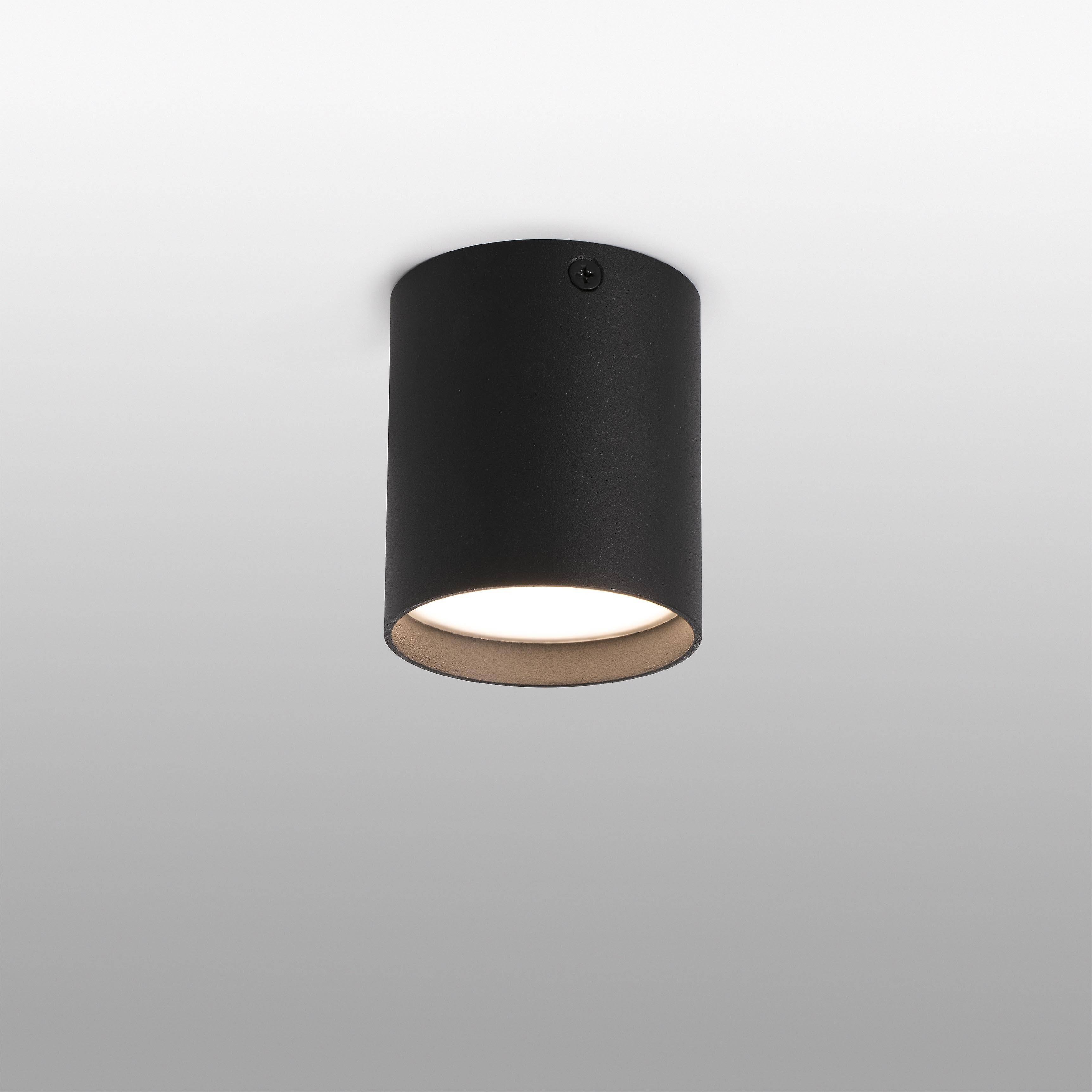 Faro Haru - LED Surface Mounted Ceiling Black 6W 3000K