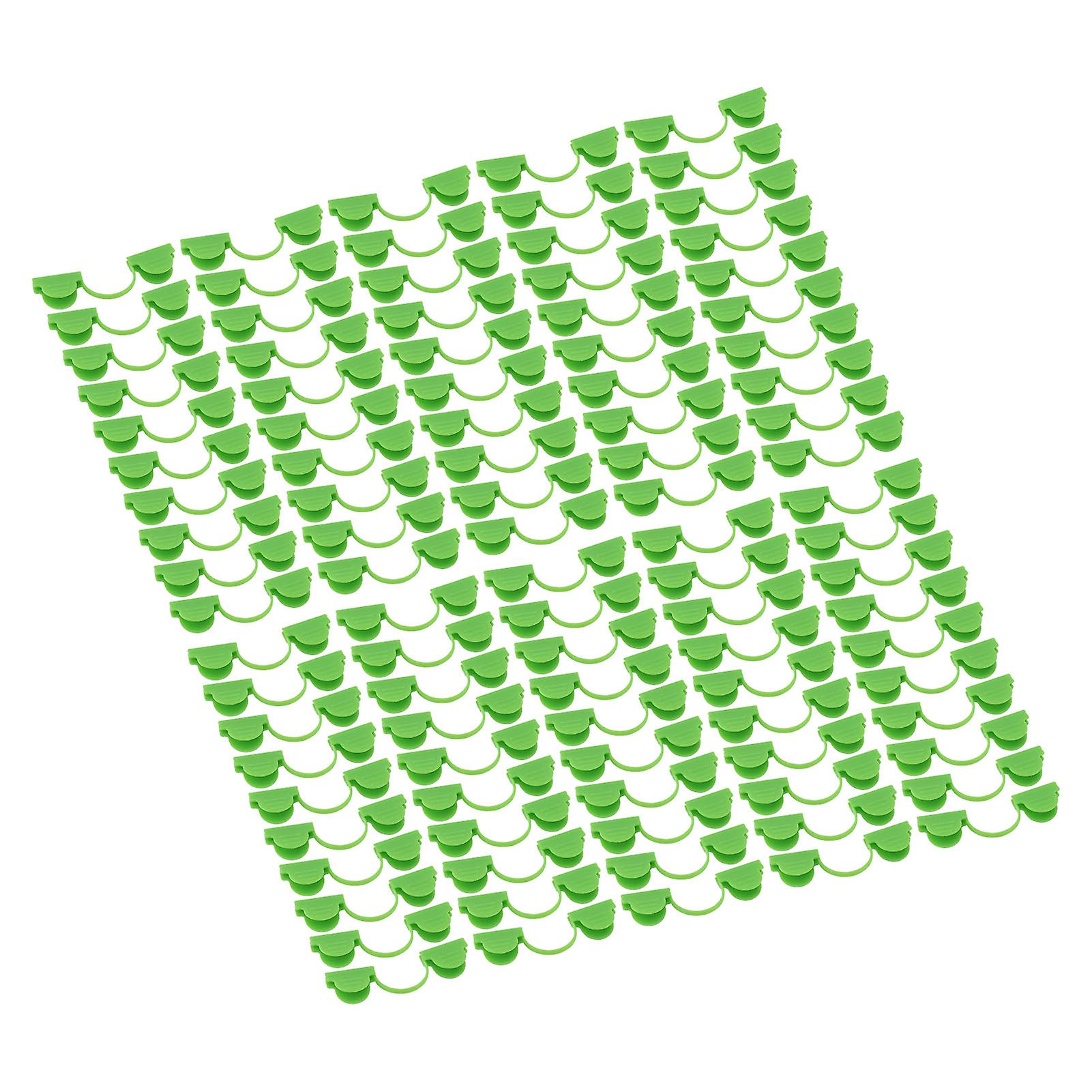 100PCS 4mm Greenhouse Arch Frame Double Head Plastic Clips