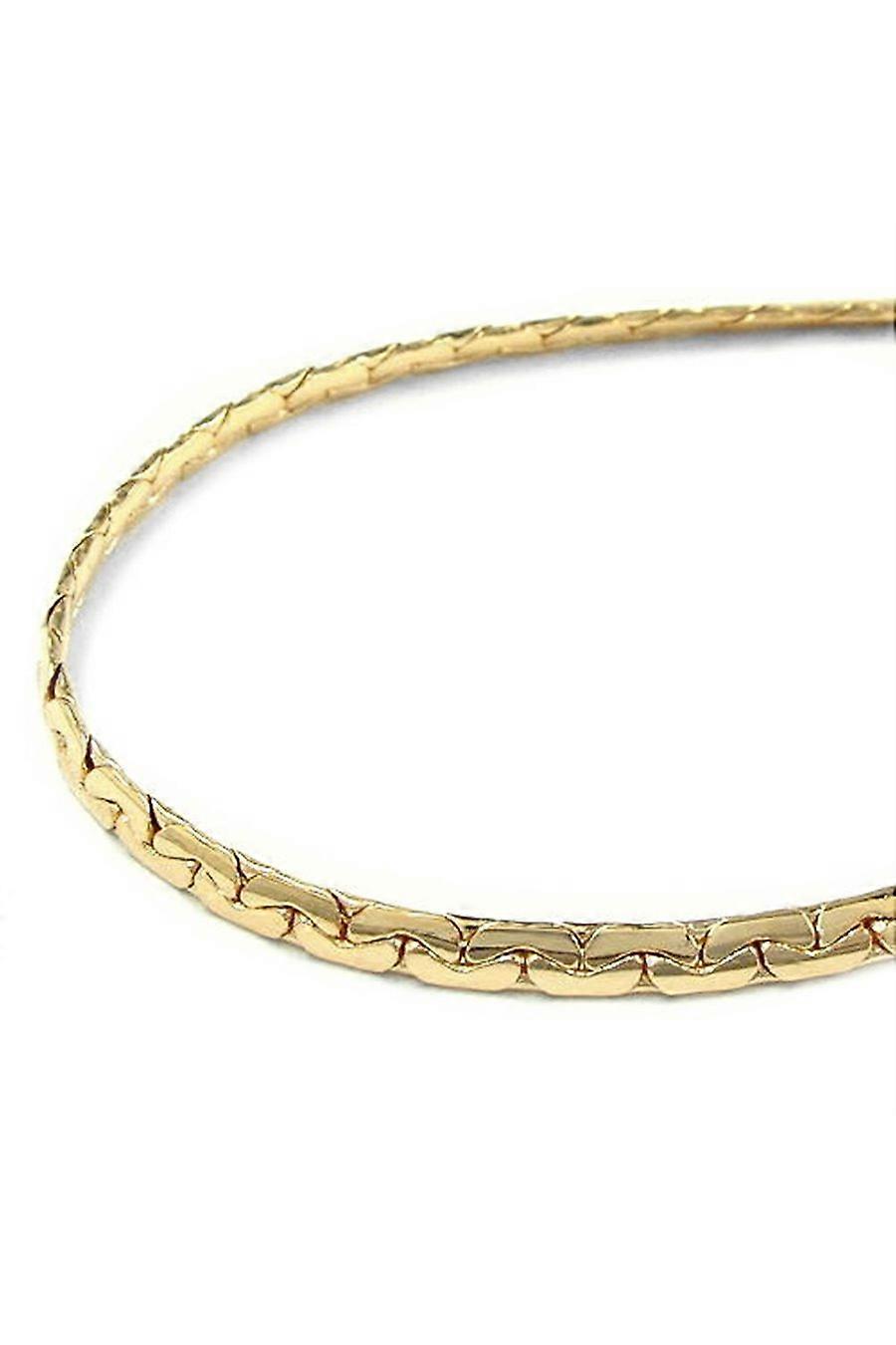 Necklace Flat Anchor Chain Gold Plated 40cm - Gl224760-40