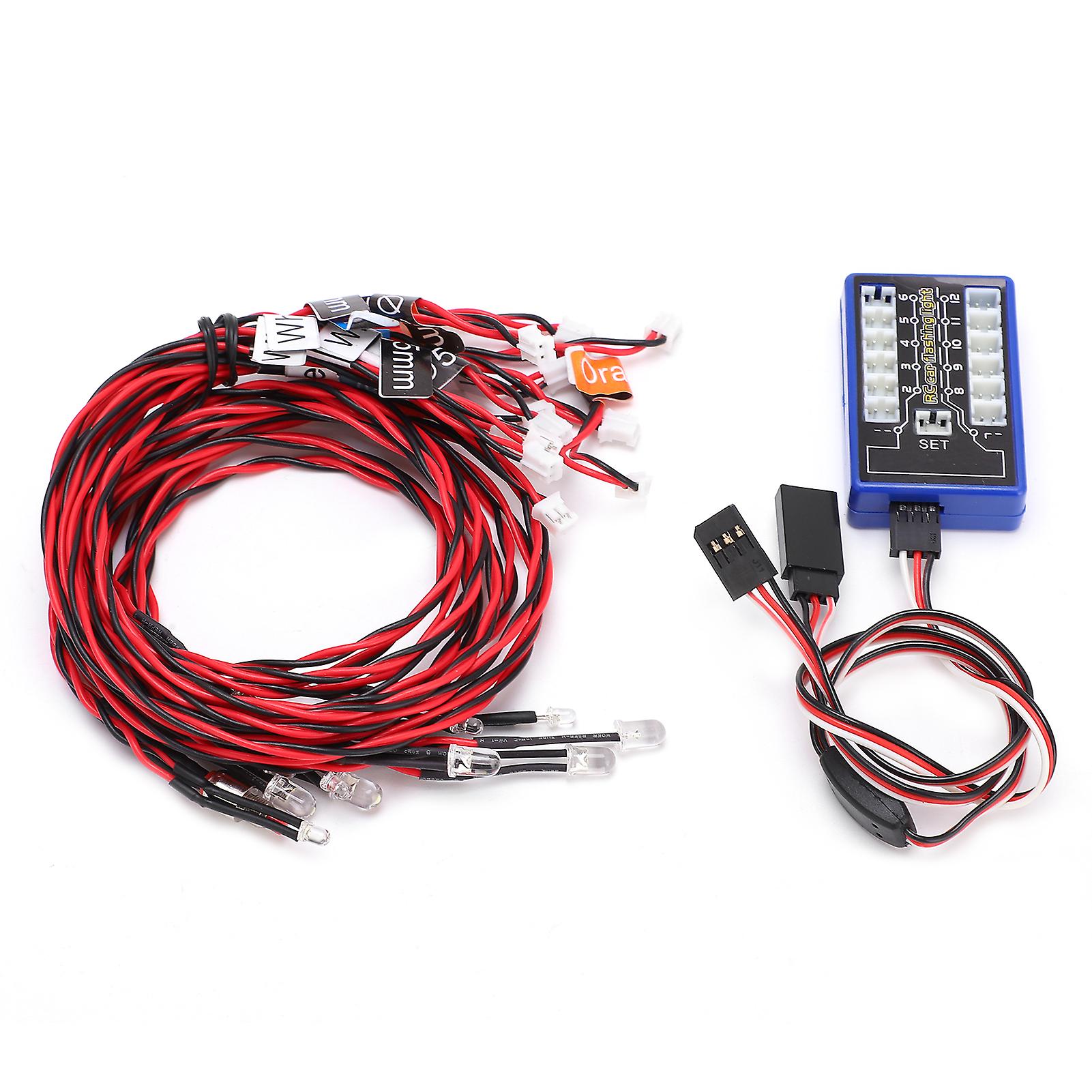 Lighting System Kit Highlight 12 LED Flashing Light System 12‑LED Lighting Kit for RC Cars 4.8 ‑ 6V DC Highlight12LED Flashing Light System