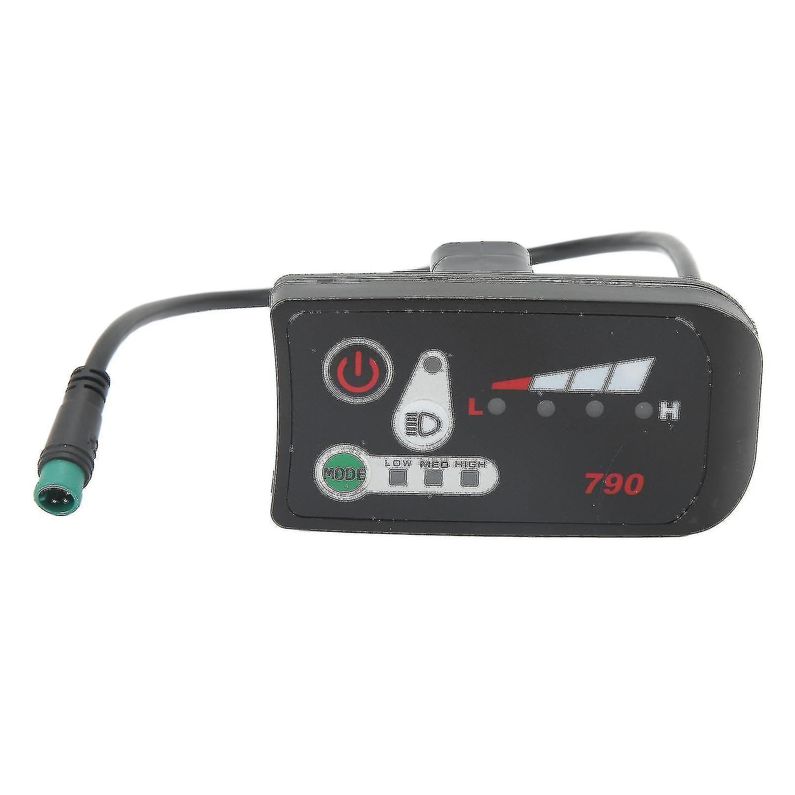 Elektrisk sykkel Led Power Display Panel Elektrisk sykkel modifikasjon display meter med vanntett 5p mannlig plugg for 22.2mm styre