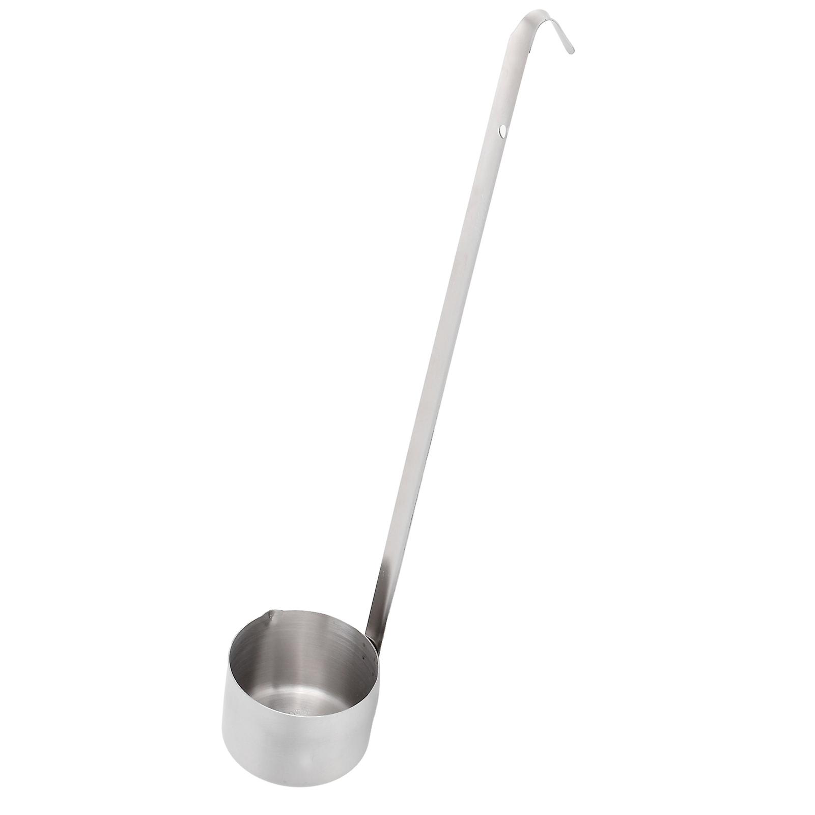 Wine Dipper Spoon with Long Handle Flat Bottom Oil Vinegar Sauce Ladle Kitchen Utensils250ml