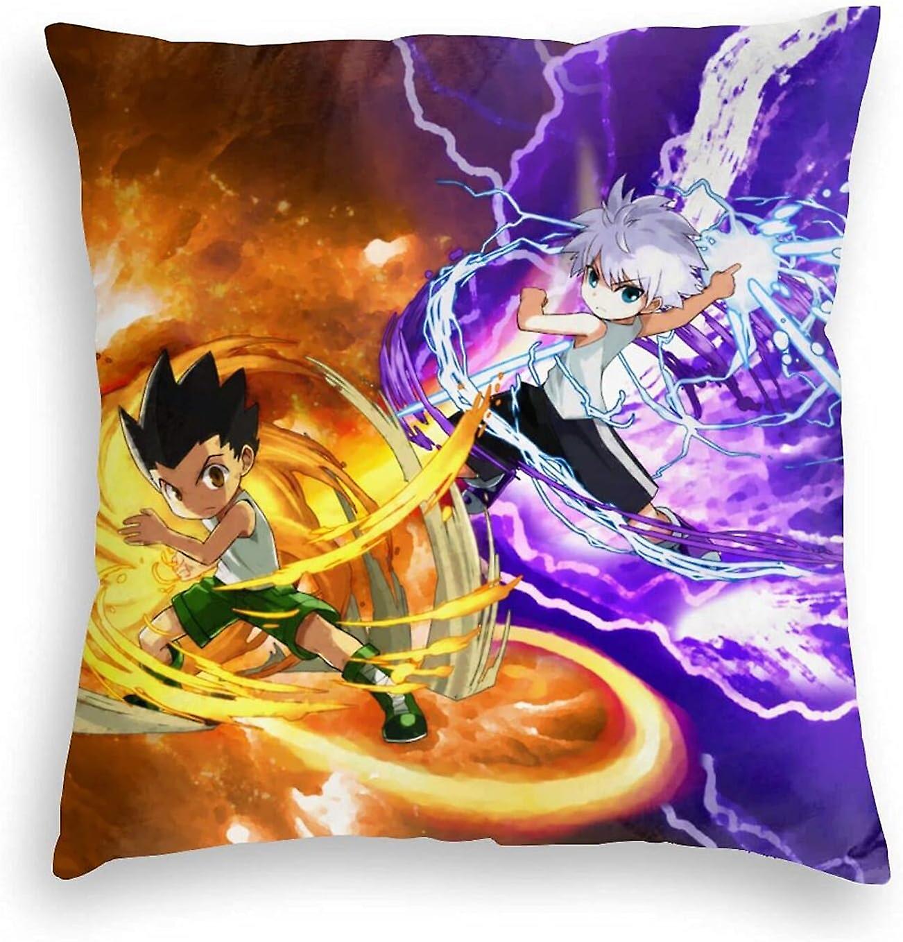 スロー枕カバーハンターXハンター枕カバーソファベッドソファソファスロークッションカバーデコレーション18x18インチ -pl3208