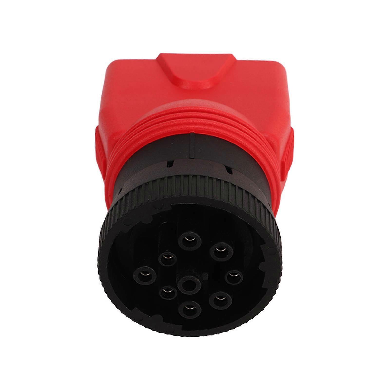 Truck Diagnostic 9pin Adapter Standard OBDII Interface Fault Code Reading for AutoLink ML529HD Enhanced Scan Tool 