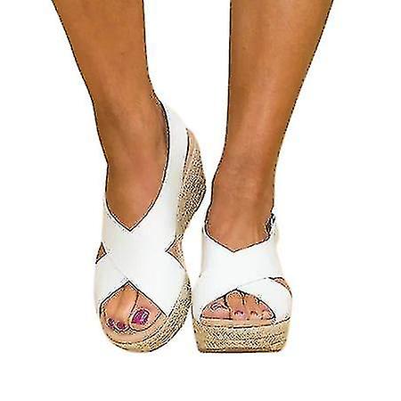 Women's Platform Wedge Sandals Ankle Strap Summer Shoes