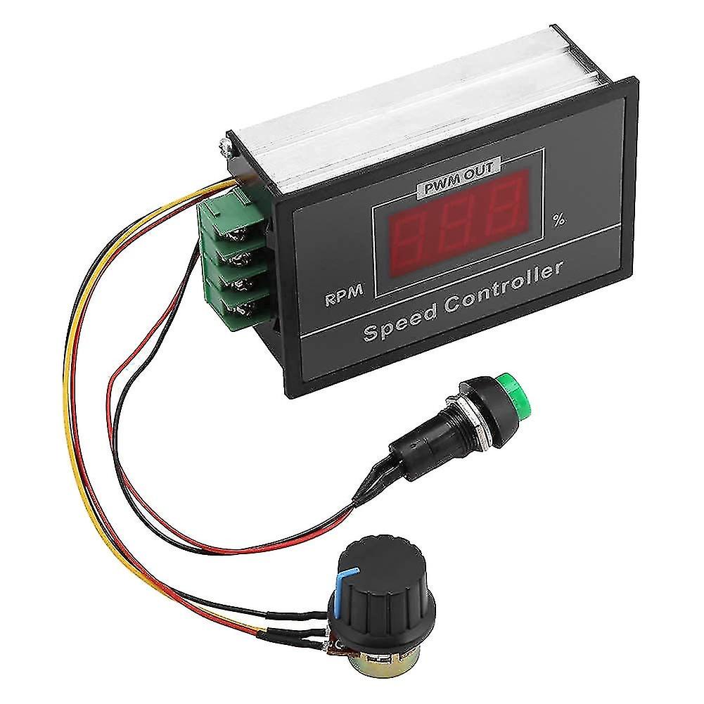 DC 6-60V PWM DC Motor Speed Controller (PWM) Speed Adjustable Stepless Governor Regulator, Motor Spe