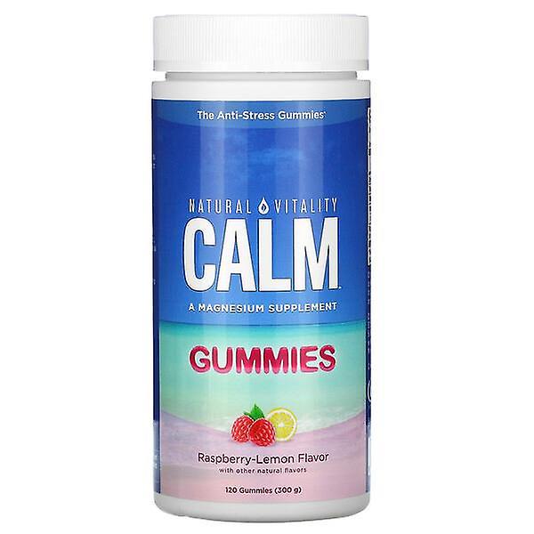 Natural Vitality, CALM, The Anti-Stress Gummies, Raspberry-Lemon , 120 Gummies