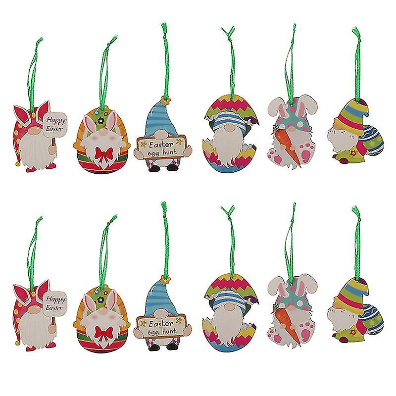 12pcs Gnome Board Hanging Decors