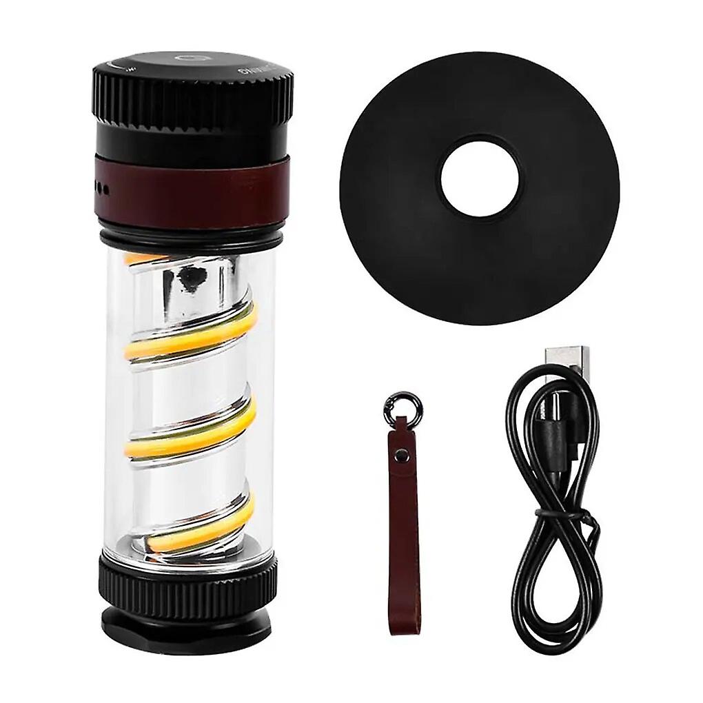 1 סט מנורת אוהל 300lm נטענת 3 הילוכים מתכווננת קמפינג טיולים אטמוספרות כלי תאורה אור אביזרים