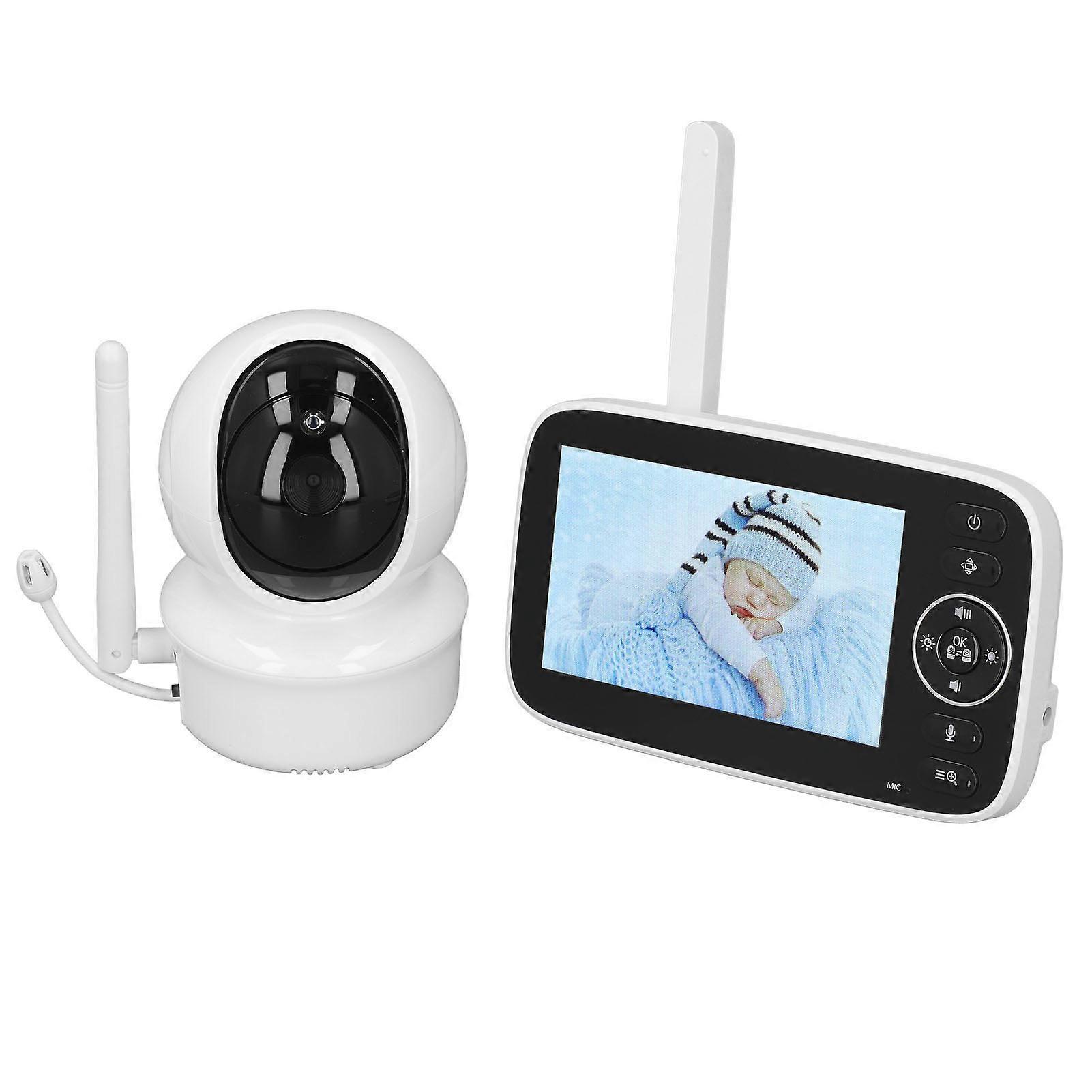 4.3in Baby Monitor Clear Image Wifi Connection Night Vision Function Real Time Audio Automatic Baby Monitor 100‑240V US Plug 