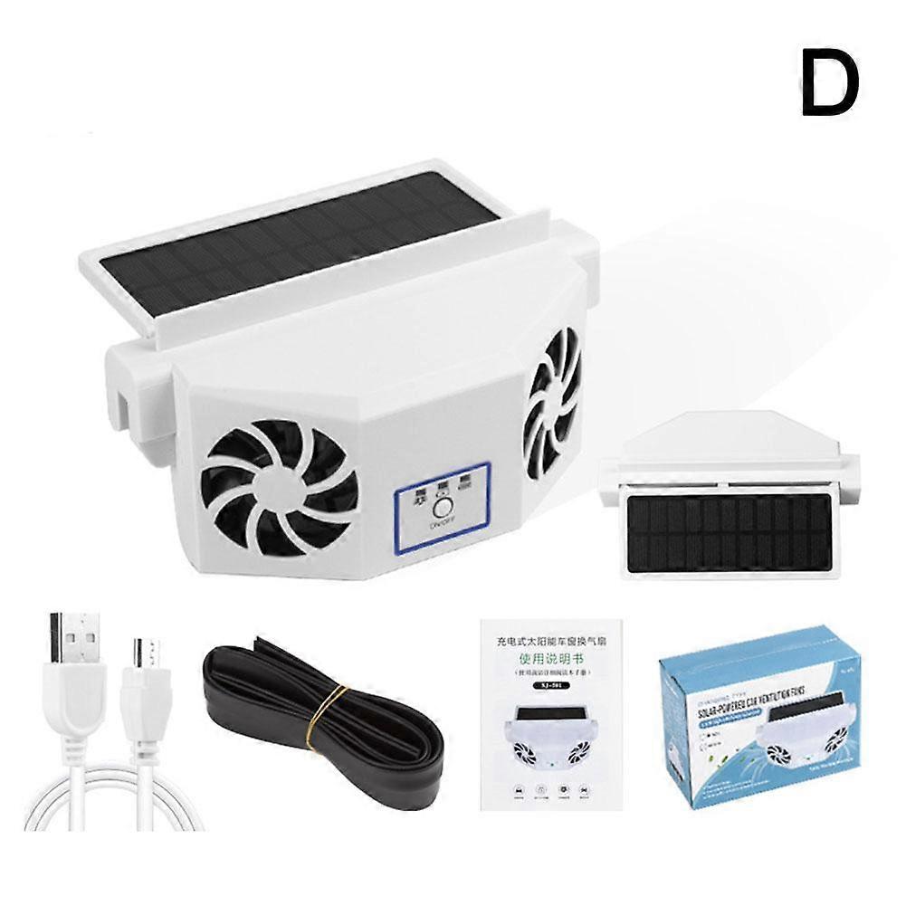 車の冷却ファンソーラーパワークーラーオートウィンドウエアベント換気