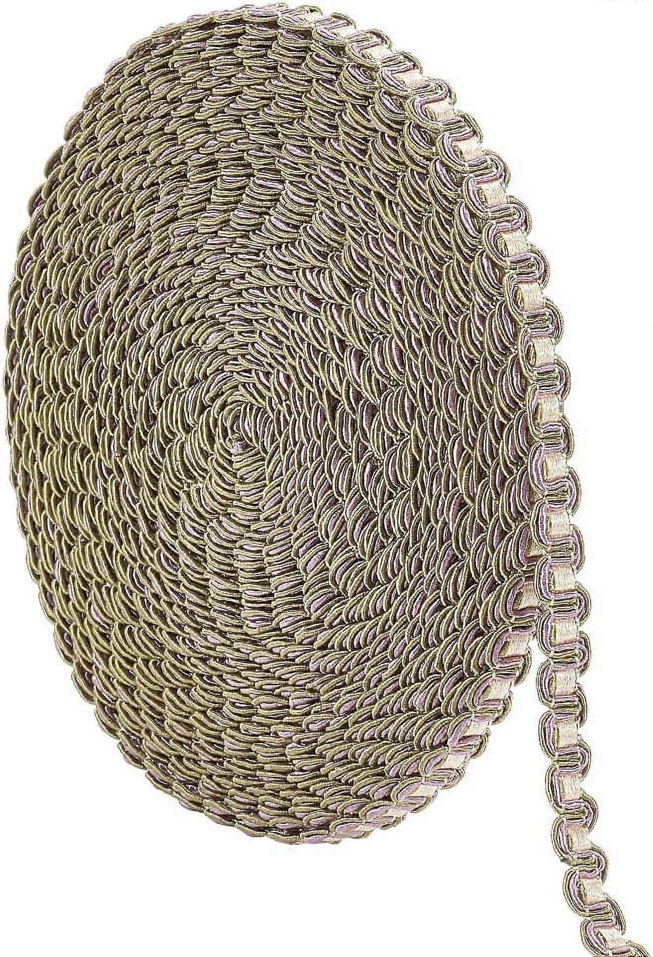 13.1 Yards Gimp Braid Trim 12mm Wave Pattern Polyester Ribbon Polyester Woven Fabric Trim Decorative Lace Trim