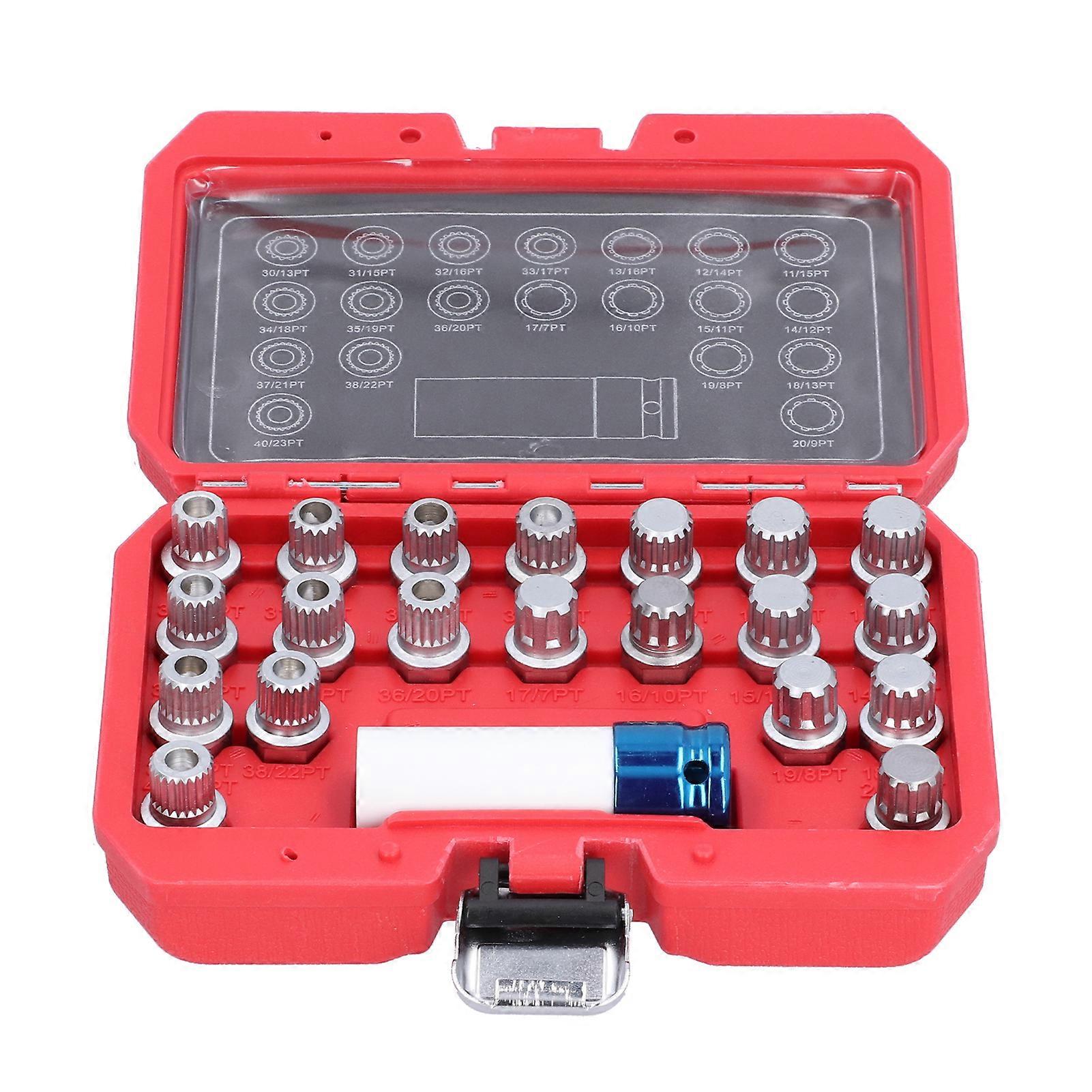 21pcs Wheel Lock Lug Nuts Screw Remover Removal Tool Set Replacement for E12 E21 E23 E24 E38 E81 E2U811