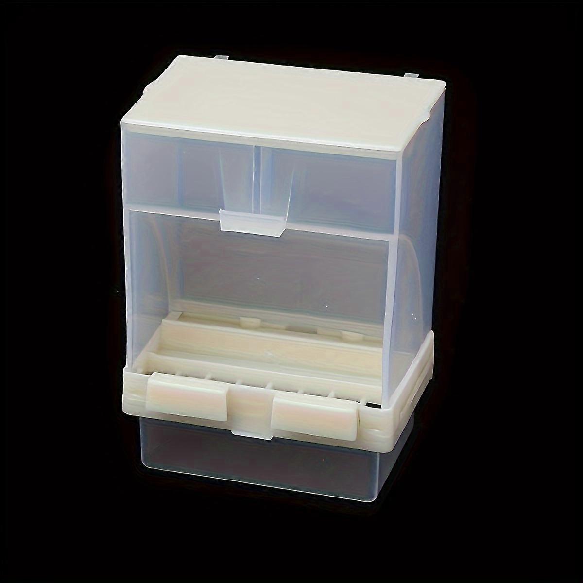 Convenient Automatic Pet Feeder for Parrots - Seed and Food Container with Perch Cage Accessories