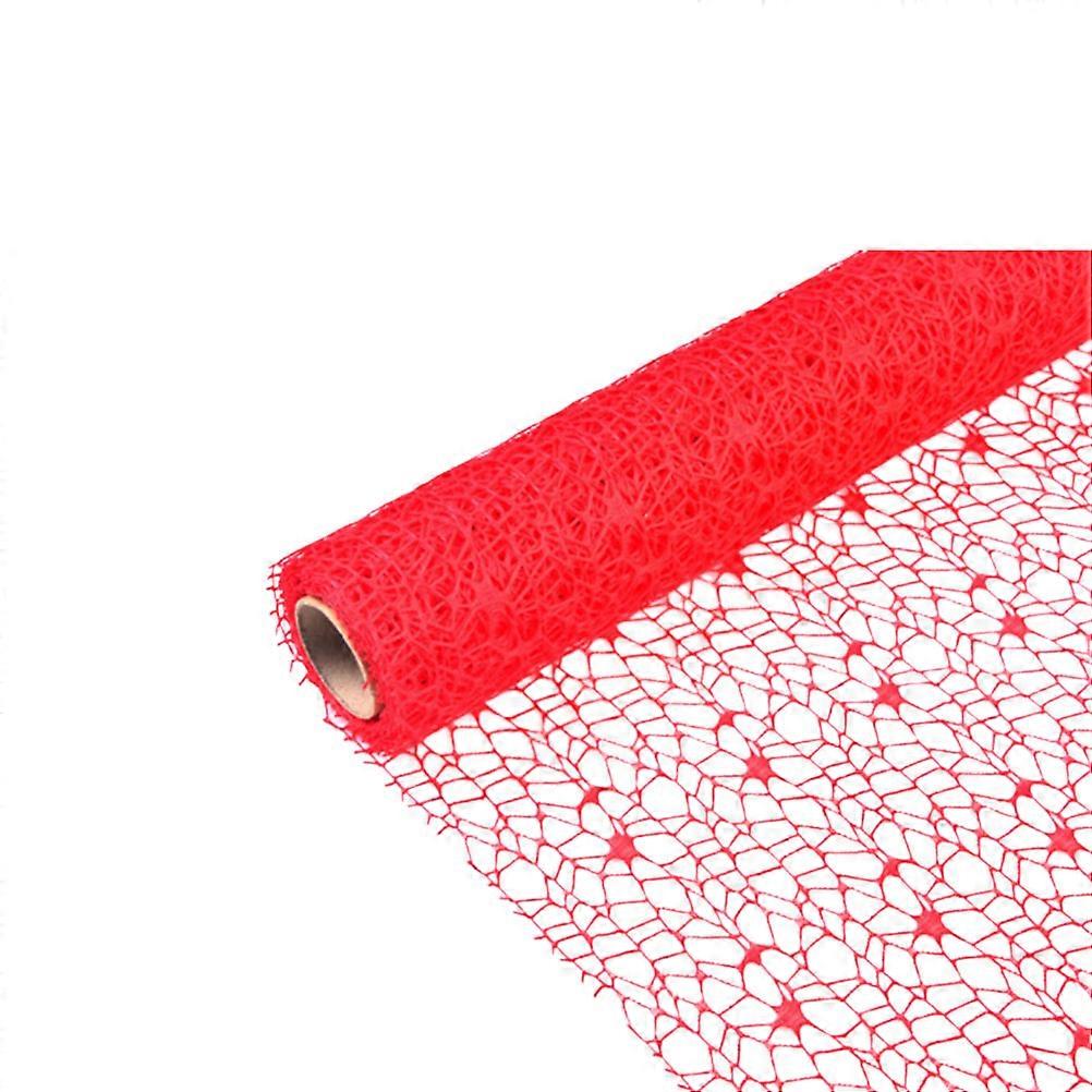 DIY Gauze Roll Bright Color Jacquard Net Handmade Net Yarn Charm Door Curtain Background Layout Mesh Gauze Pendant Flower Packaging Craft for School (