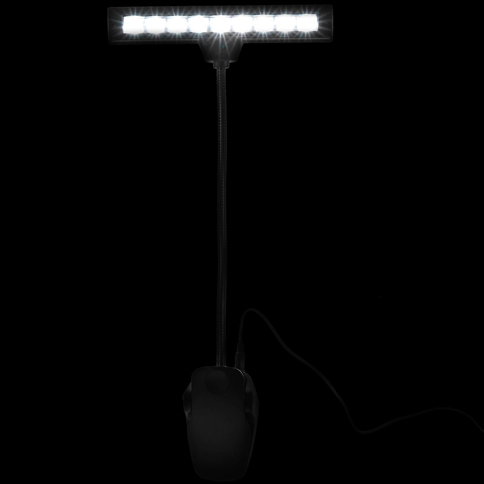 Lampada Da Leggio Per Musica - Luce LED Portatile Con Clip E Collo Flessibile, Alimentazione USB/Batteria, Per Pianoforte E Lettura