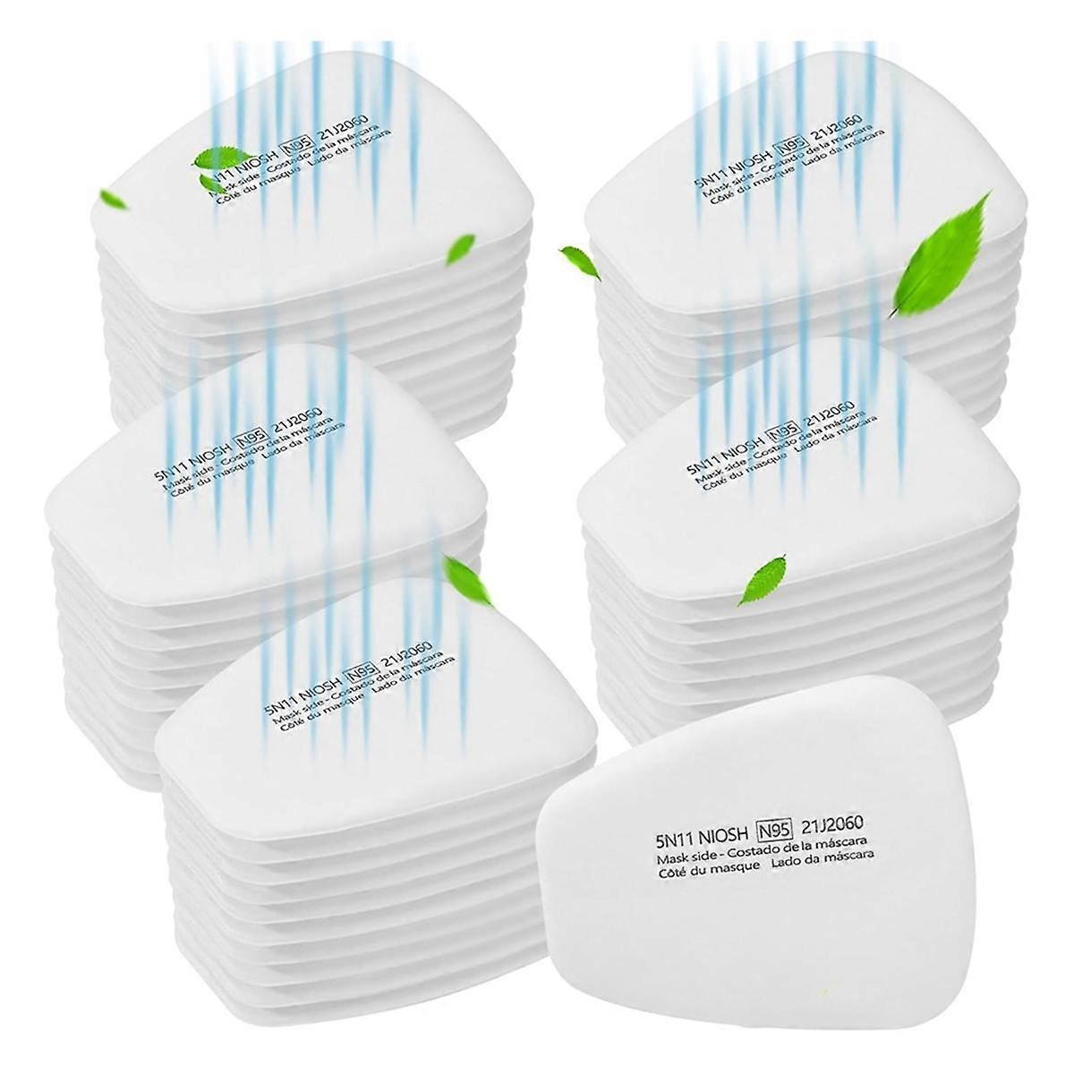 50PCS 5N11 Respirator Filter Cotton,6001 Filter Cartridges for Respirator Particulate Filter for Use with 6200, 6502