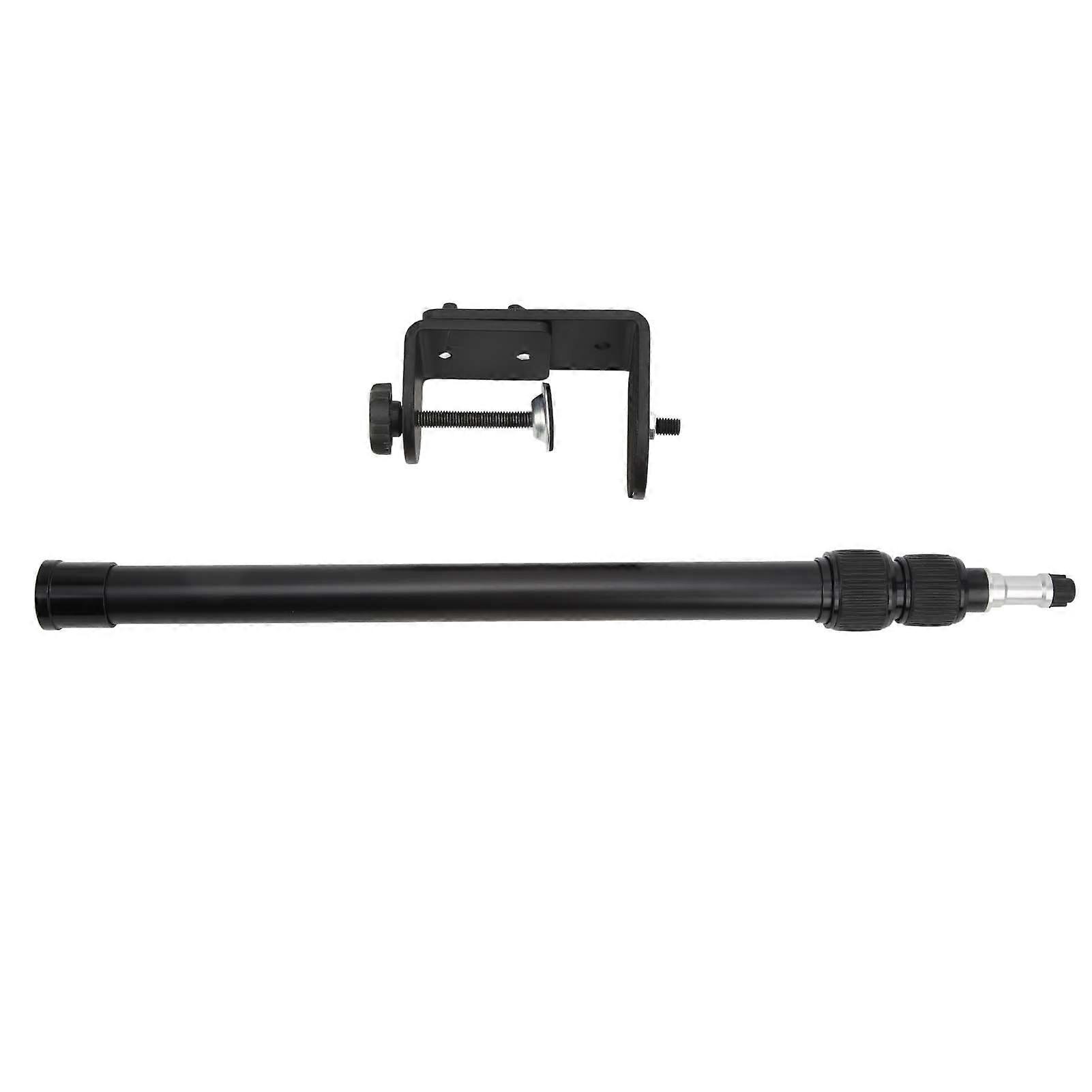 Camera Desk Mount Stand Tabletop C Clamp Aluminum Alloy Arm With Ballhead For Live Broadcasting Photography 3 Sections