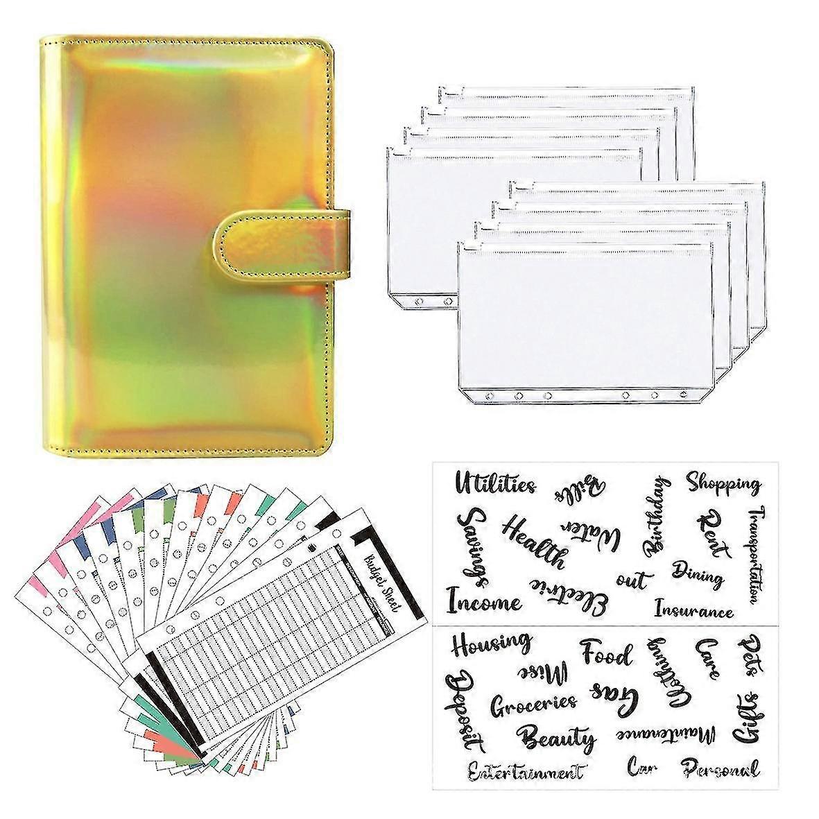 A6 Binder Budget Planner Notebook Covers Folder Size 6 Hole Pockets