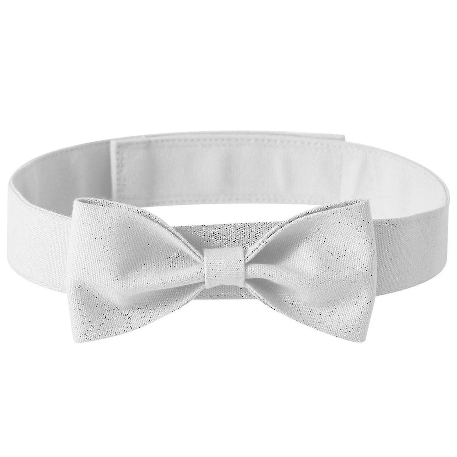 الكلب الرقبة التعادل الصلبة اللون قابل للتعديل رئيس ارتداء الحيوانات الأليفة القوس طوق الكلب الملحقات لحفل زفاف