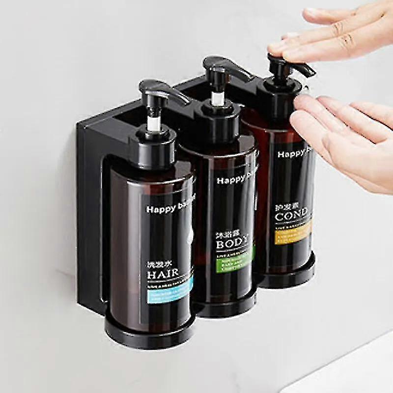 Dispenser Sapone Da Parete 1000 Ml – Erogatore Manuale Per Disinfettante, Shampoo, Doccia Shampoo, Con Adesivi E Viti, Per Casa, Ufficio, Scuola