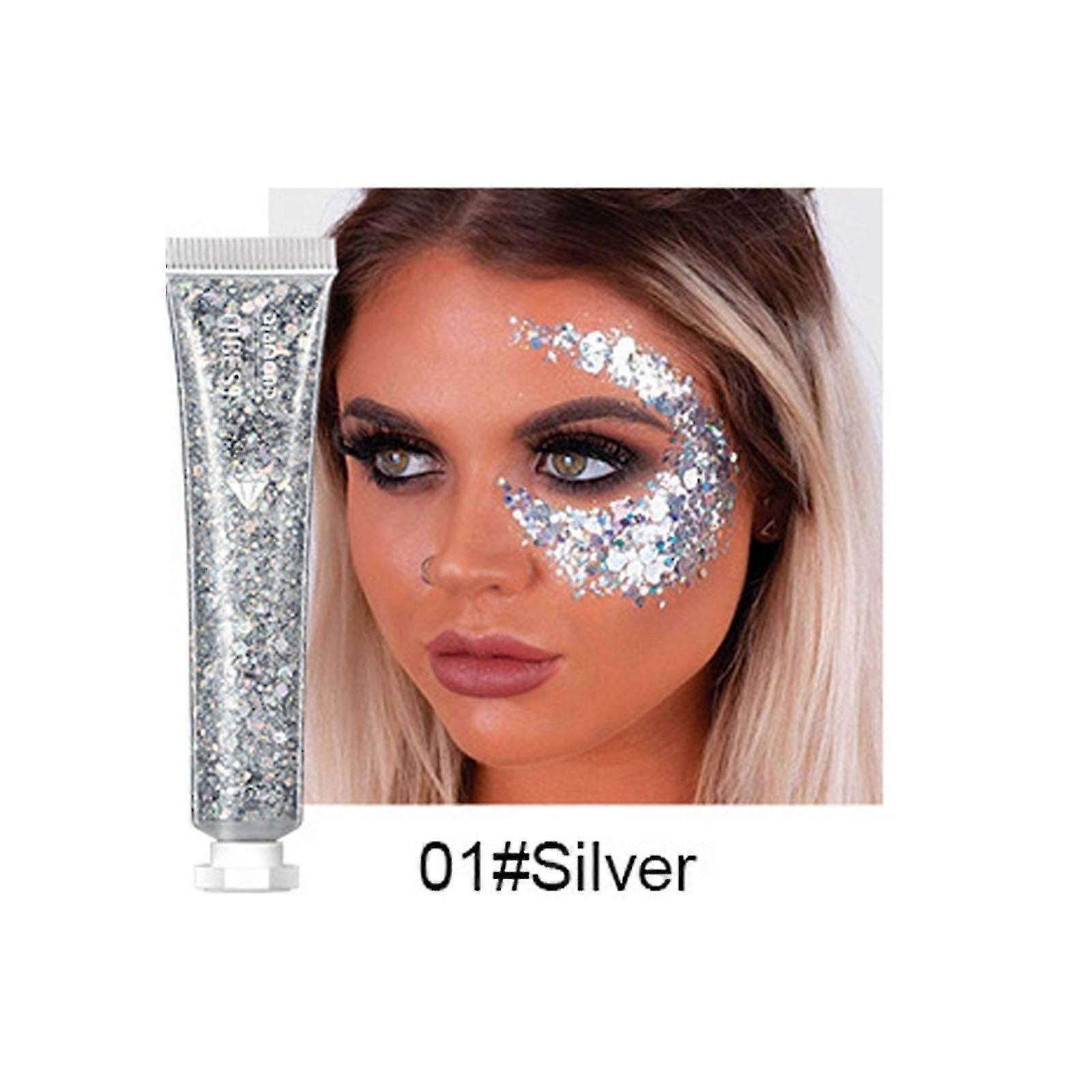 Eyeshadow Palette Single Color Flash Eye Shadow, Sequin Cream, Color And Highlight, Face And Body Flash Gel Stage Makeup Makeup