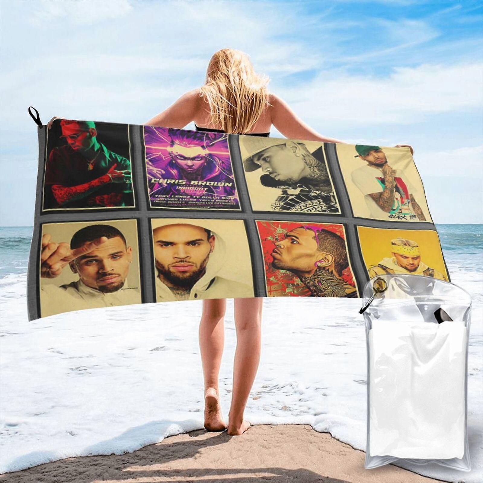 a901 Chris Brown Quick Beach Håndkle zjjh901