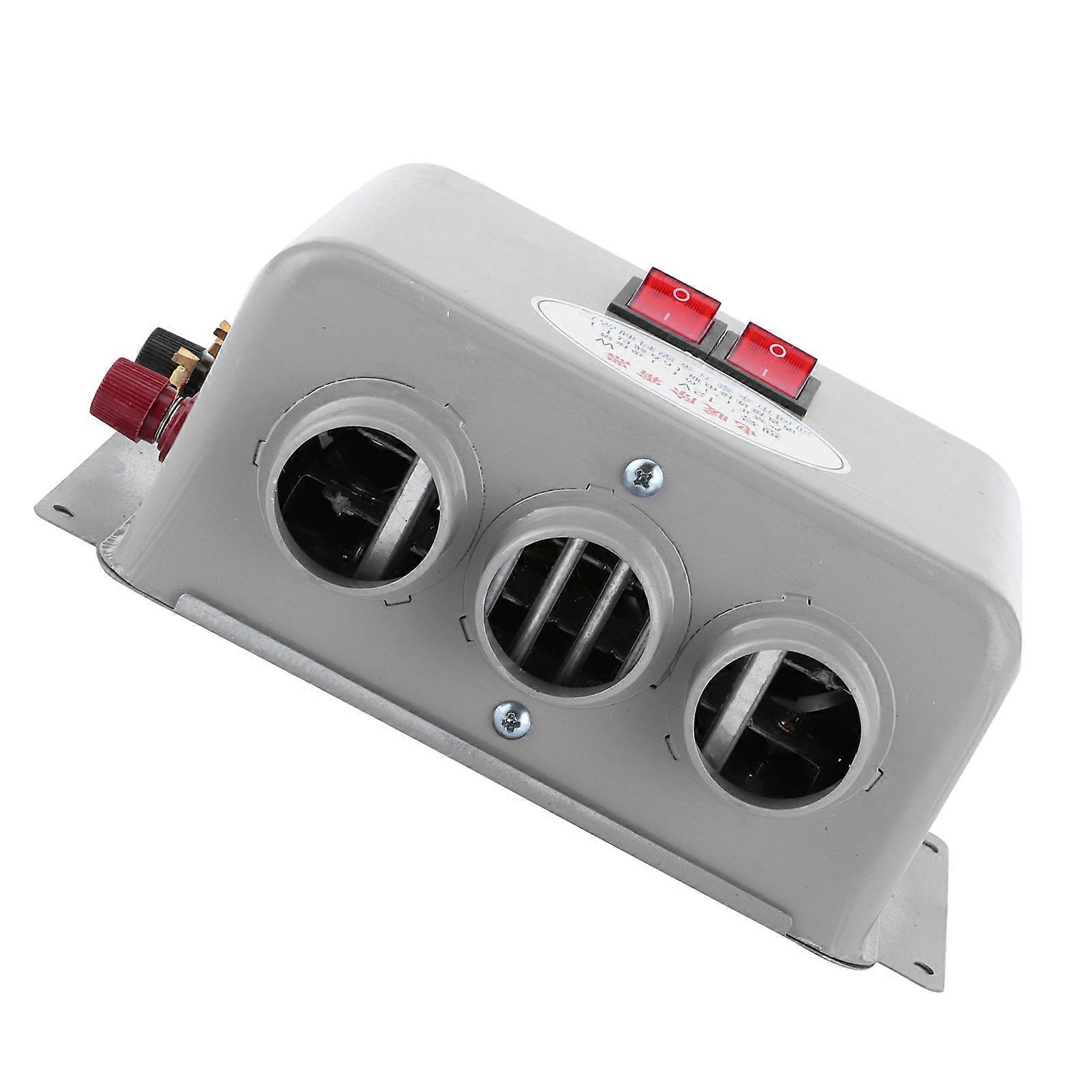 12V Compact Car Heater 3 Hole 600W800W Winter Fast Heating Warmer Frost Removing Low Noise