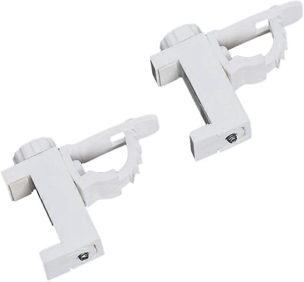 Fixed Clamp Curtain Rod Clip,Adjustable Bathroom Hanger Storage Hook Towel Stick