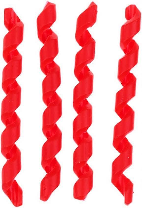 5pcs Bicycle Brake Cable Sleeve Protector Threaded Conduit Sleeve (Red)