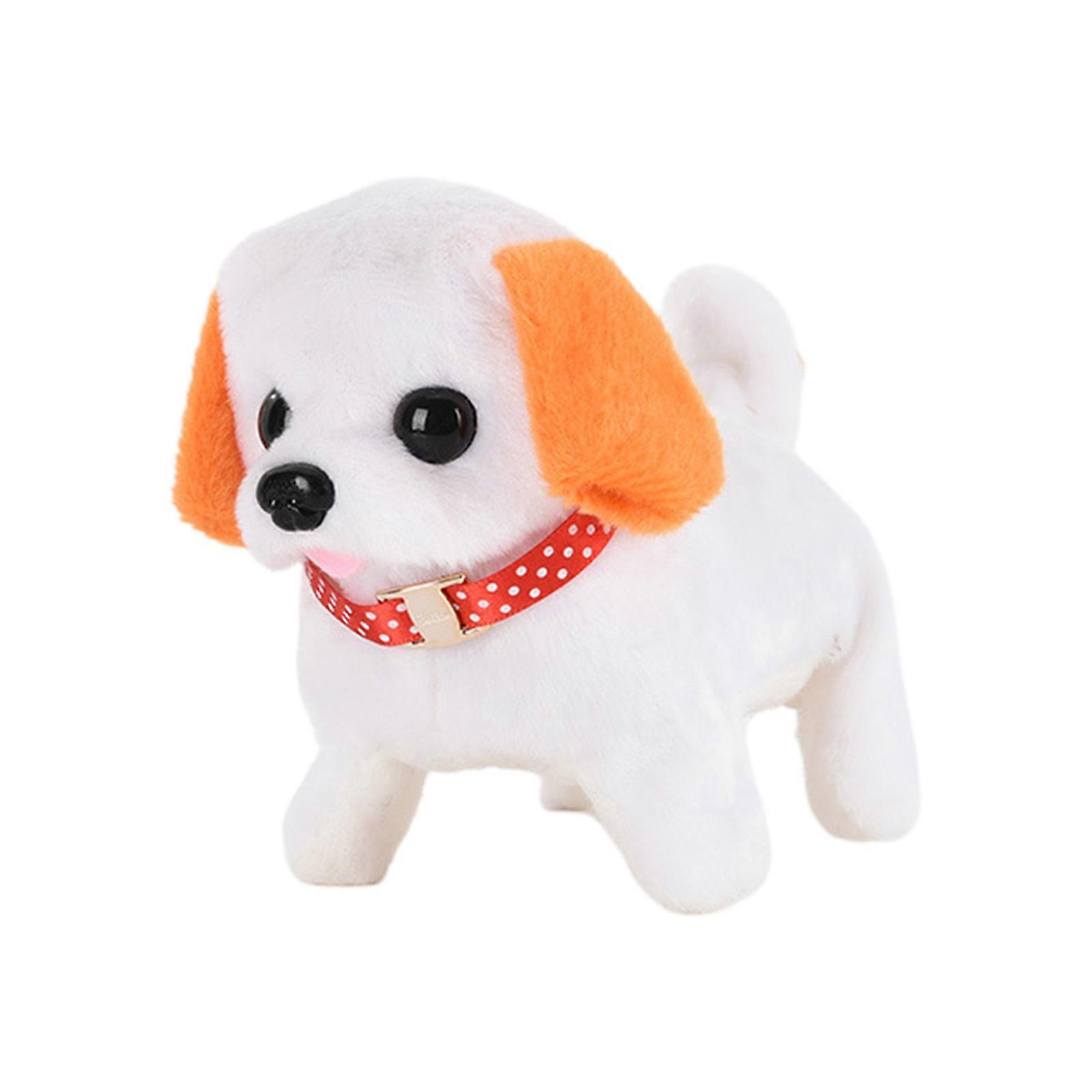 Cute Dog Robot Plush Walking Barking Interactive Electric Puppy for Halloween