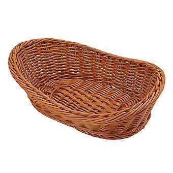 Plastic Rattan Storage Baskets Stackable Cosmetic Storage Box Suitable For Outdoor Camping