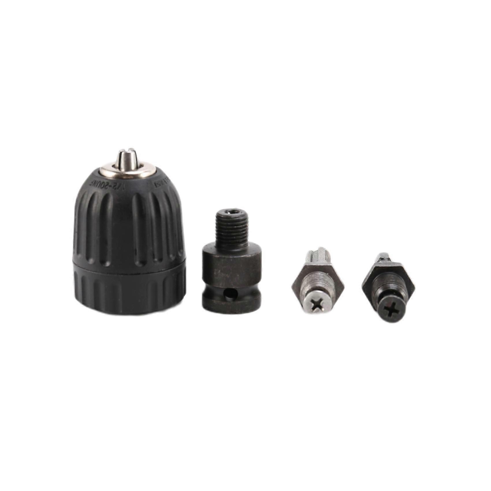 0.8-10mm Precise Keyless Drill Chuck Converter 3/8Inch- 24UNF Thread Quick Change Adapter with SDS-