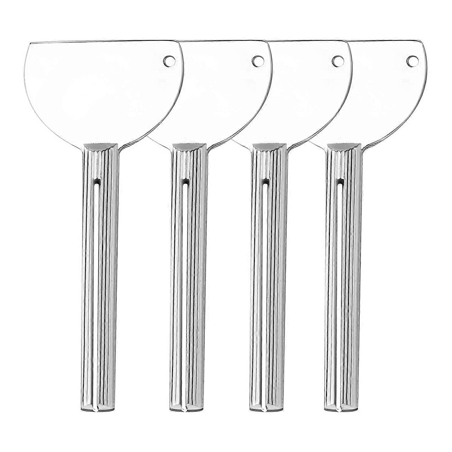 4 Pieces of Metal Toothpaste Squeezer Toothpaste Squeezer Key Roller Tube Paste Paint Squeezer Hous