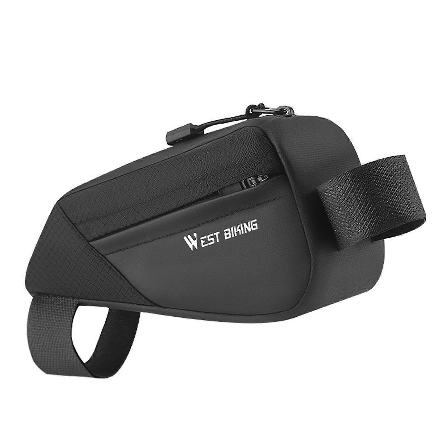 Bicycle Bag with Zipper Large Capacity Fastener Tape Design Compact Size Waterproof Cycling Top