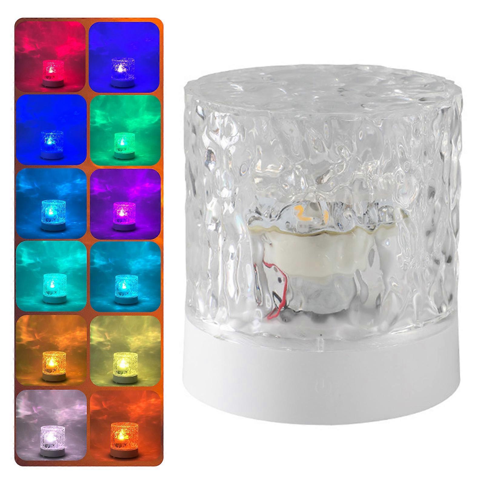 Fashion Rotating Water Pattern Lamp Personalized Delicate Bedside Lamp for Living Room Home