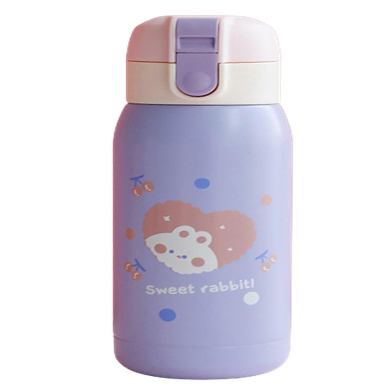 Pop Lokk Termos Søtt Mønster Rustfritt Stål Vakuum Isolert Flaske