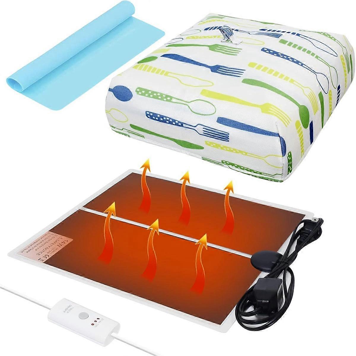 Resin Heating Pad, Resin Dryer Heating Pad with Timer and Lid,Easy to Use, Epoxy Resin Supplies, DI