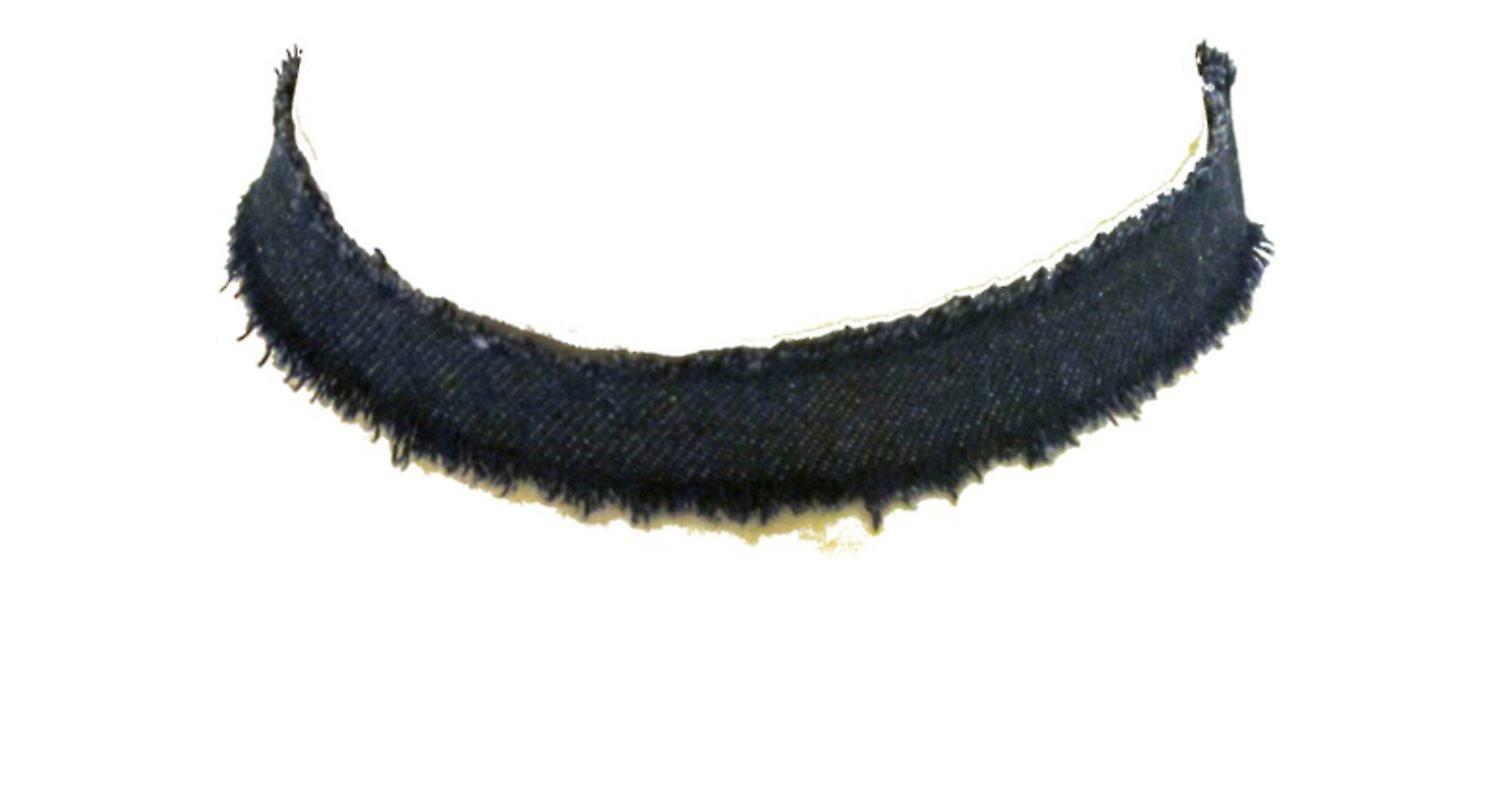 Choker halskæde - Denim stof