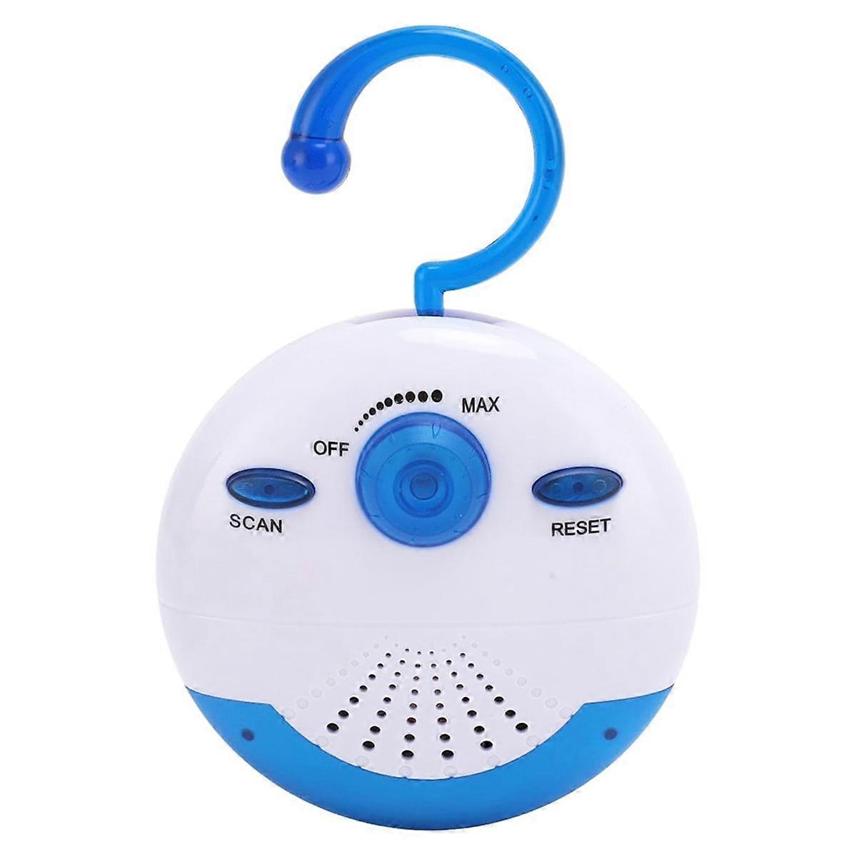 Waterproof Shower Radio, Mini Portable FM Radio Built in Speaker for Bathroom Kitchen, Boating, Hik