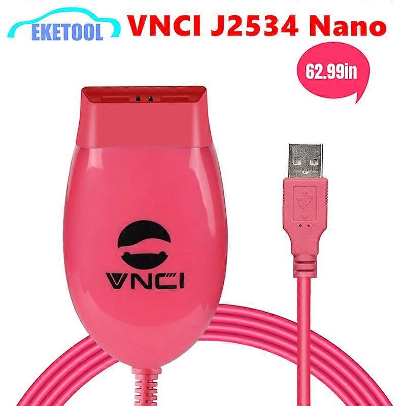 2023 VNCI J2534 Nano Compatible with J2534 Passthru Vehicles Switch Mode Automatically & ELM327 Diagnose J1979