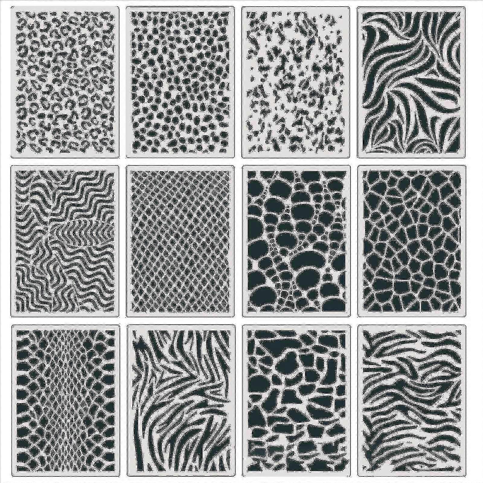 Reusable Template Animal Print Embossing Stencils On Wood Wall Canvas Metal 12x