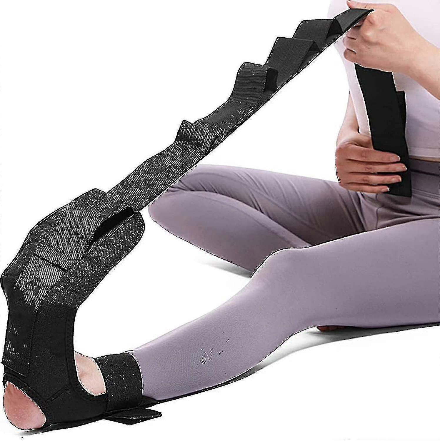 Yoga Stretching Strap,ankle Ligament Stretcher Belt With Loops Ligament Stretch Band Fitness Leg Stretcher For Plantar Fasciitis,foot Stretch Assist F