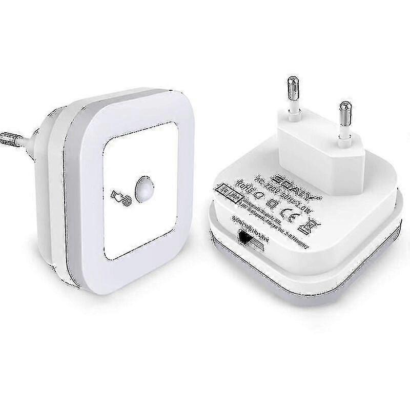 Dimmable Led Night Light With Motion Sensor Set Of 2 Nightlight Sockets Continuously Adjustable Brightness 3 Modes (auto/on/off) Orientation Light Nur