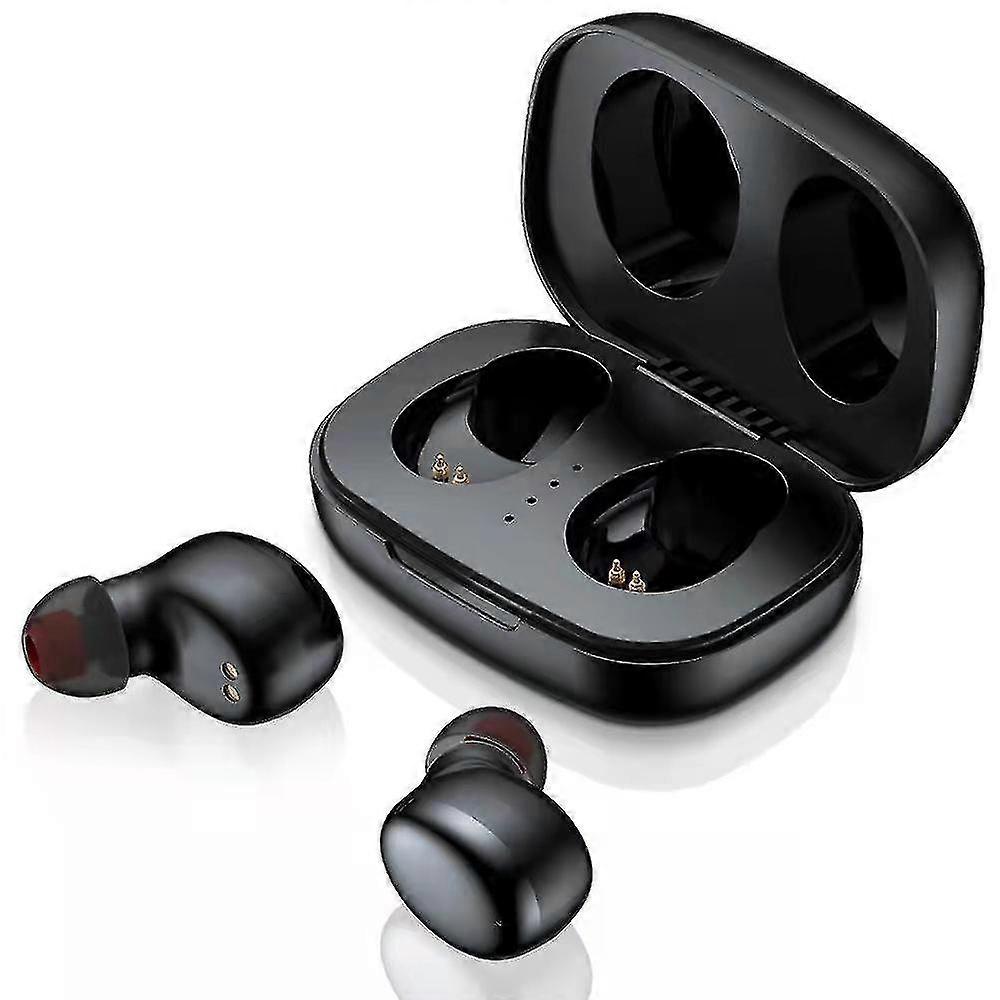 Wireless Earbuds Bluetooth Headphones Sport Earphones Display Over-ear Buds With Earhooks Built-in Mic Headset For Workout T17 Long Buttonblack